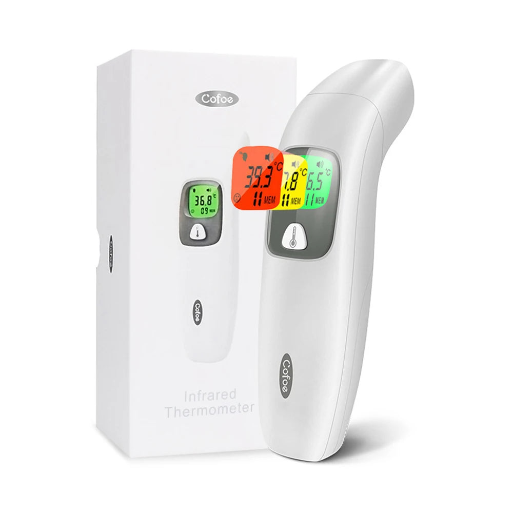 Cofoe 2 in 1 Digital Forehead & Ear Thermometer Non-Contact Medical Thermometer Baby/Adult  ±0.1℃ Temperature precise Measure