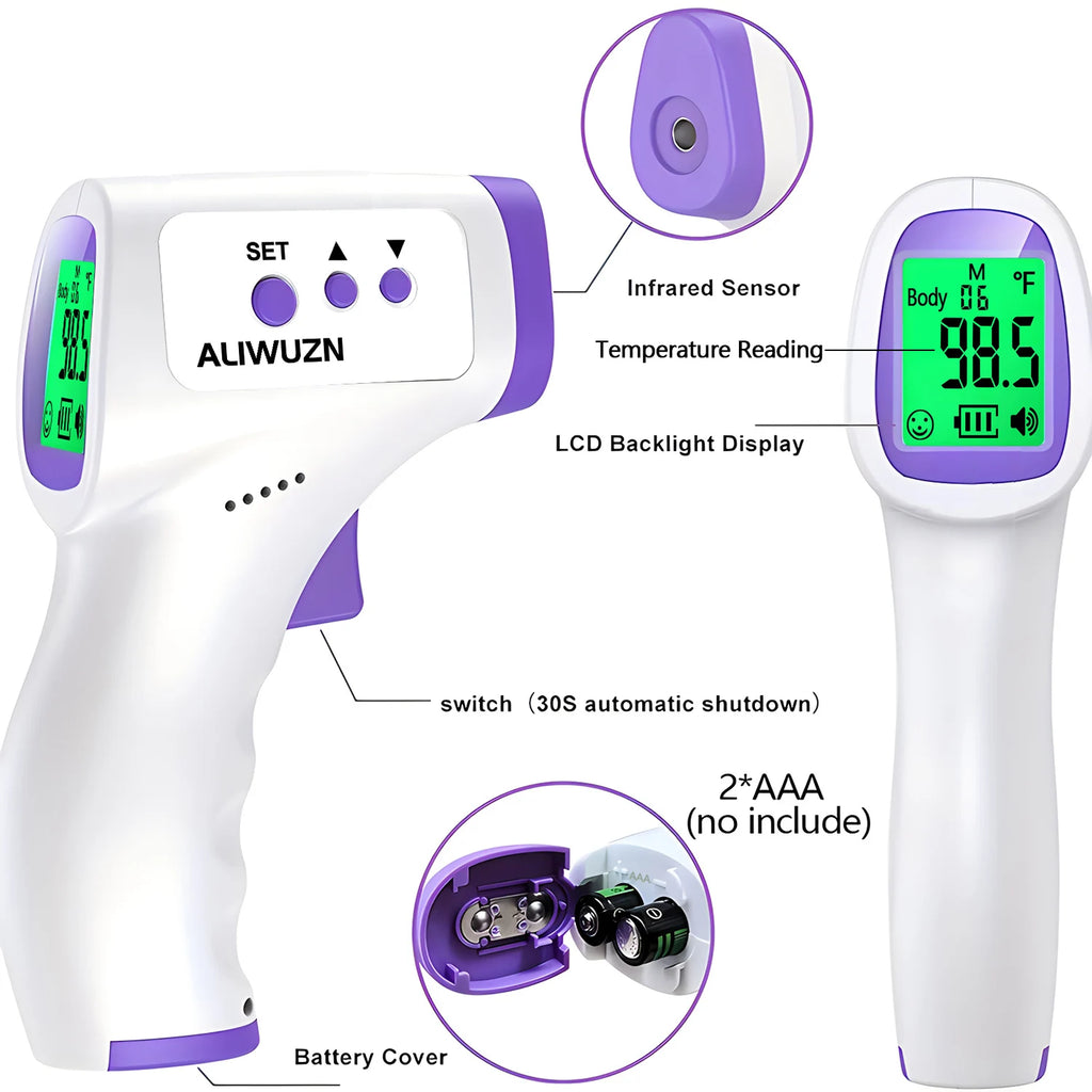 Forehead Infrared Digital Thermometer Fever Temperature Tool Non Contact Forehead Medical Baby Thermometer Fever Temperature Too