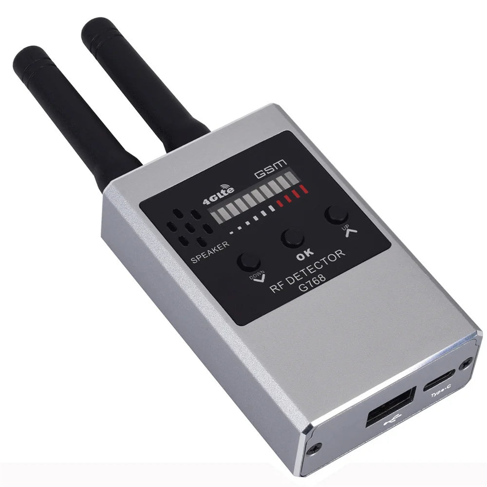 1MHz-8000MHz Radio Detect IR Anti Spy Hidden Camera Detector GSM Audio Bug Finder Lens GPS Tracker RF Signal Scanner Spy Gadgets