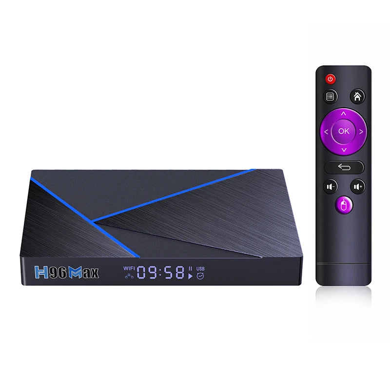 H96 Max V56 Android12 Smart TV Box RK3566 Quad-Core 4K 2.4G/5G WiFi BT4.0 1000M LAN 8GB 64GB Set Top Box