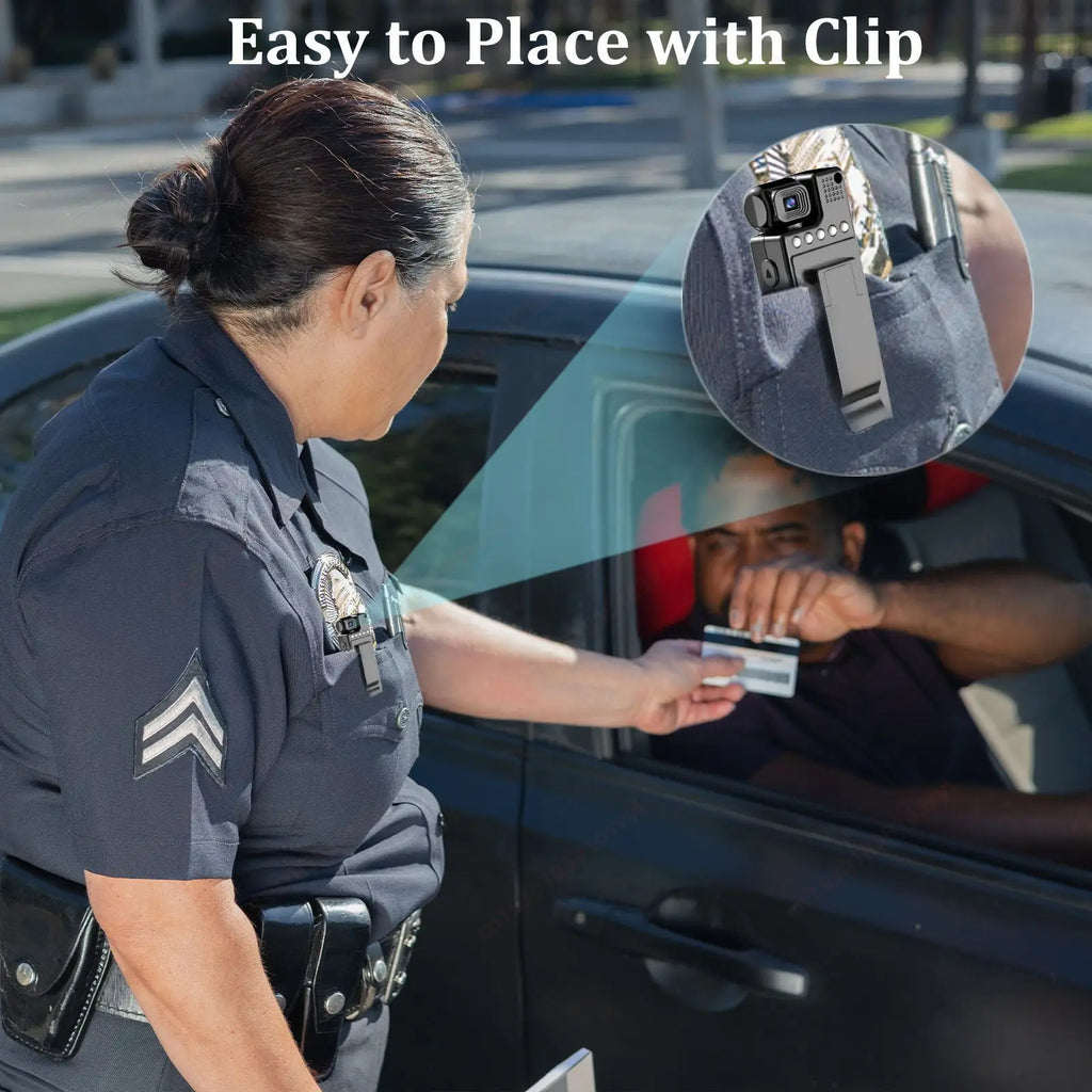 1080P HD Mini Action Camera WiFi 180° Rotatable Back Clip 1.3" Screen Portable Body Cam Video Recorder Travel Bicycle Driving