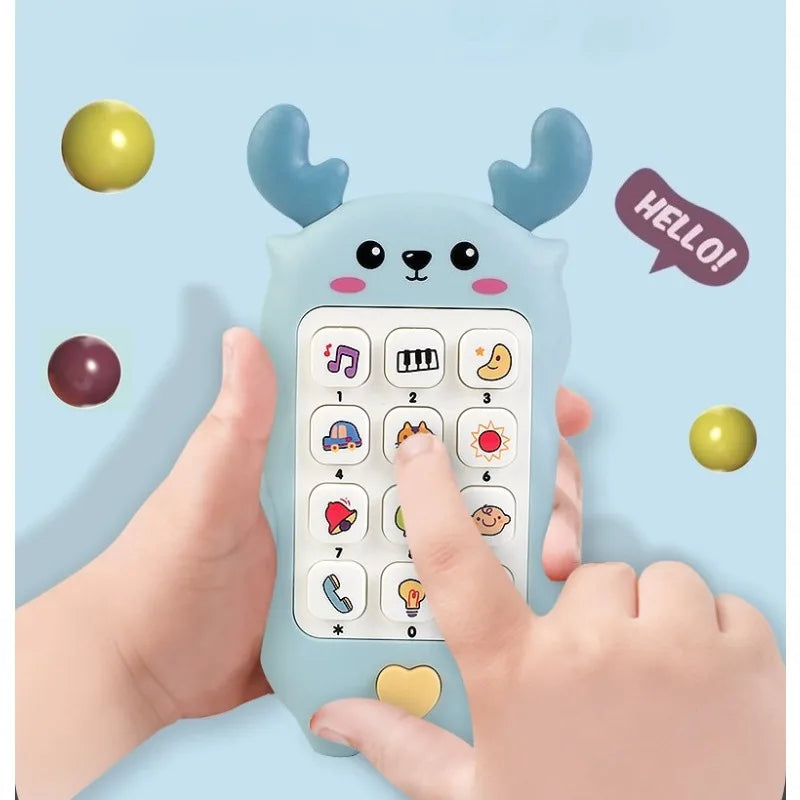 Children's Story Learning Sleep Aid Toys, Mobile Phones, Soft Plastic Music And Light Content Is Rich And Colorful Holiday Gifts
