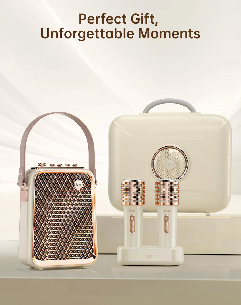 Divoom SongBird-HQ Portable Bluetooth Speaker Home Home Ktv Sound Set Home Karaoke Speakers Microphone Karaoke Microphone