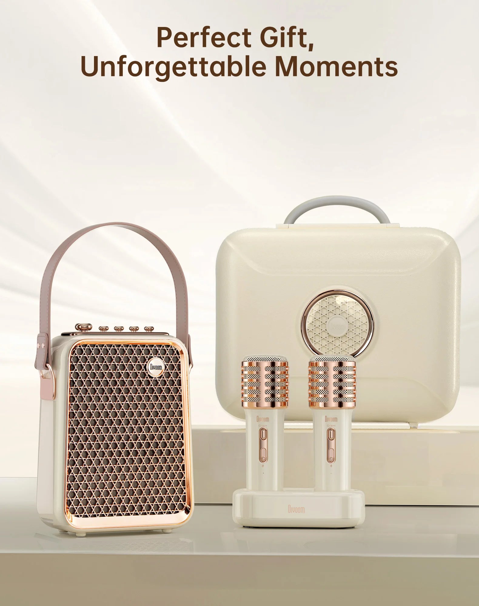 Divoom SongBird-HQ Portable Bluetooth Speaker Home Home Ktv Sound Set Home Karaoke Speakers Microphone Karaoke Microphone