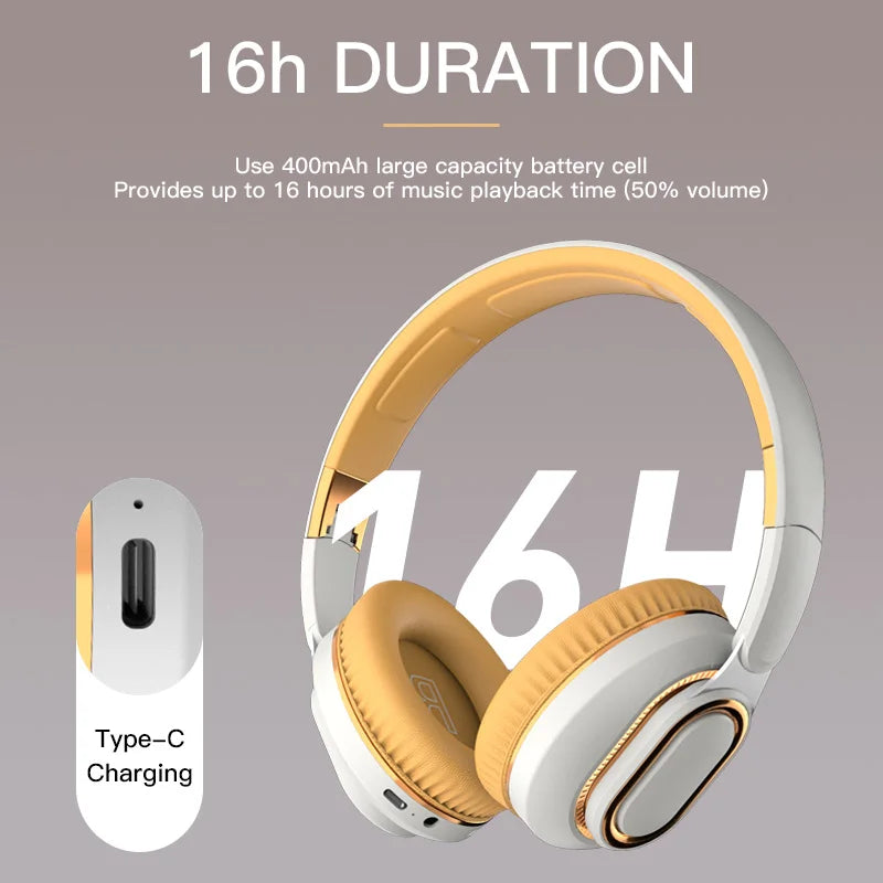 H7/H3 Tv Bluetooth Headphone Wireless Headset with Mic USB Adaptor Headset Noise Cancelling Stereo Foldable Bass for TV Earphone