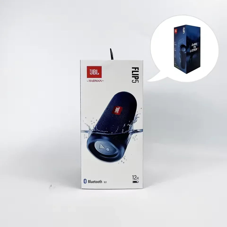 Original JBL Flip5 Bluetooth speaker Mini portable waterproof wireless speaker  bass stereo music  outdoor travel party speaker