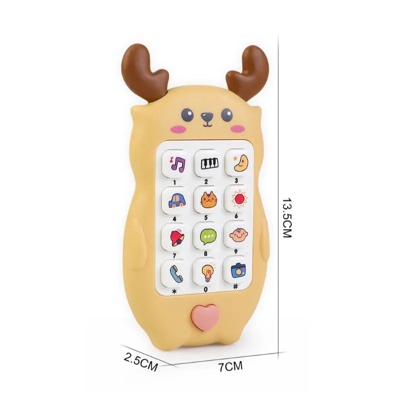 Children's Story Learning Sleep Aid Toys, Mobile Phones, Soft Plastic Music And Light Content Is Rich And Colorful Holiday Gifts