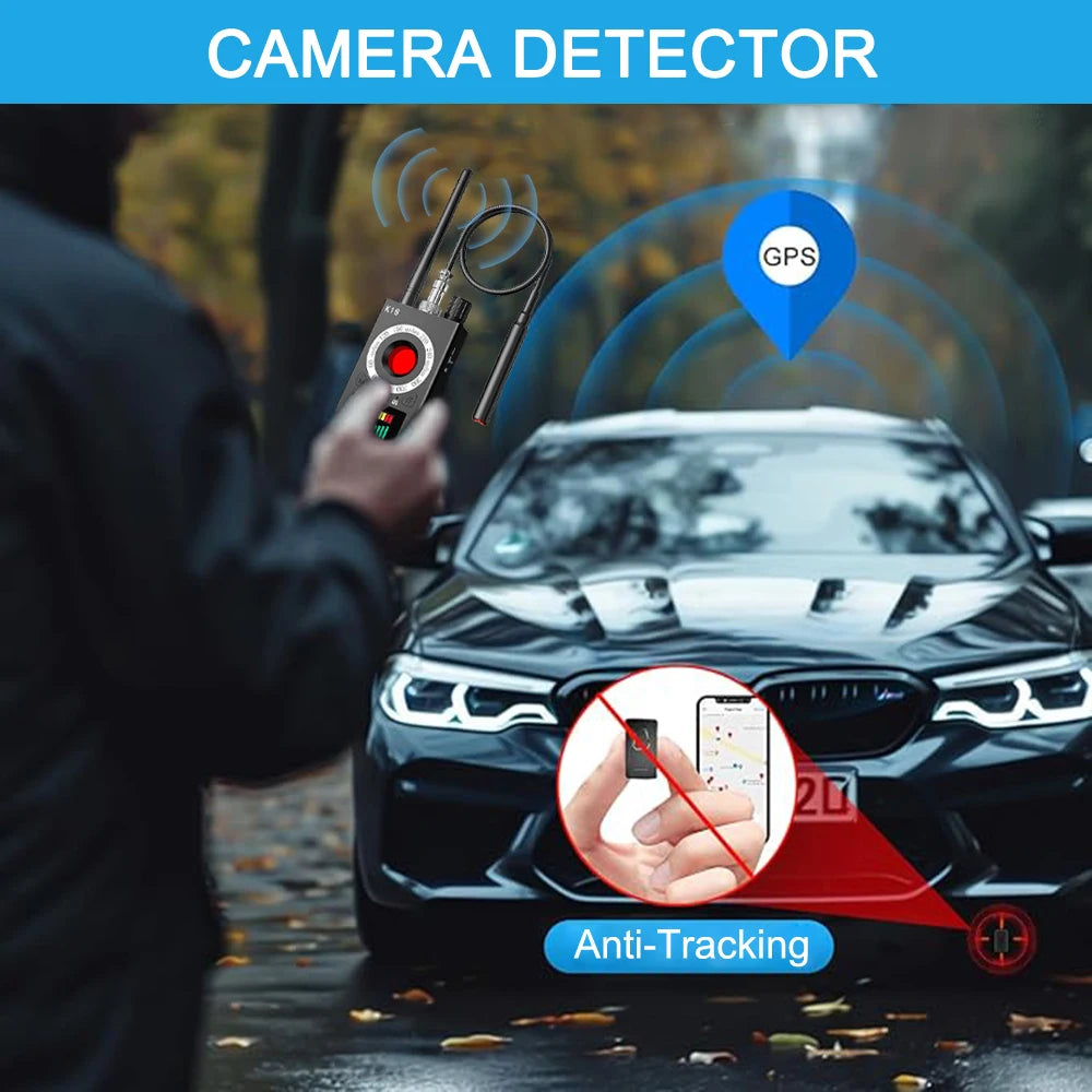 K18 Anti Candid Camera Detector Bug Gadgets Wiretapping Finder GPS Signal Lens RF Spy Tracker Detect Multi-function Anti Camera