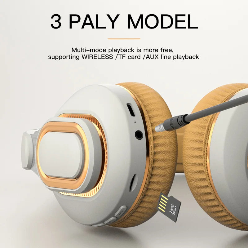 H7/H3 Tv Bluetooth Headphone Wireless Headset with Mic USB Adaptor Headset Noise Cancelling Stereo Foldable Bass for TV Earphone