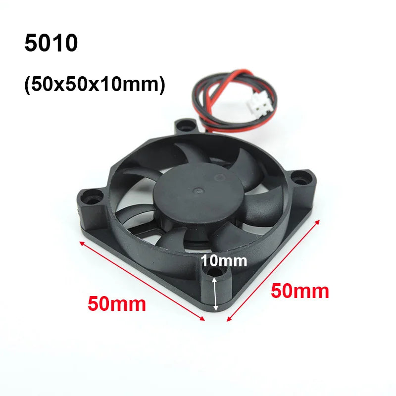 4010 12025 8010 30mm dc 5V 12V 24V Cooling Fan Brushless Motor Case Quiet 40MM 50MM 60MM 70MM 80MM 90MM 120MM for 3D print 2PIN
