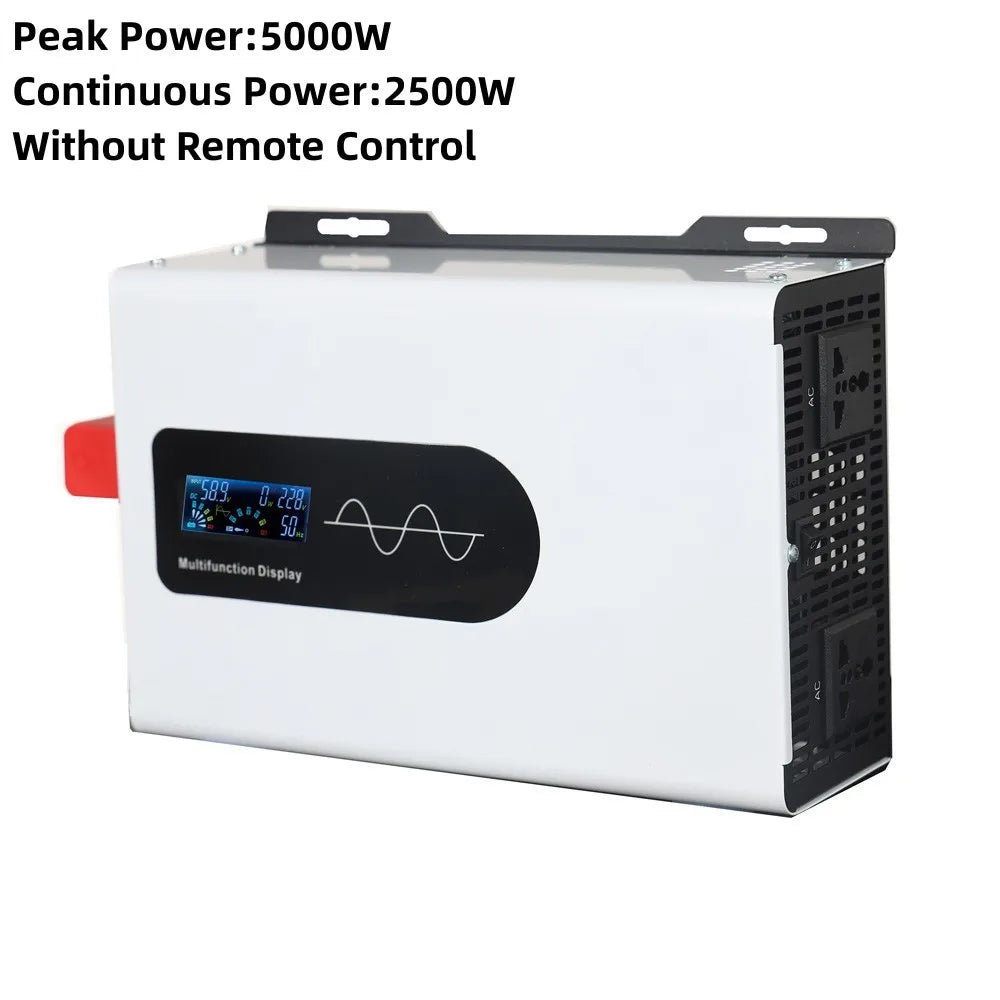 12000W 10000W 8000W Pure Sine Wave Inverter DC 12V 24V 48V 72V 92V To AC 220V 110V Solar Power Bank Inverter Frequency Converter