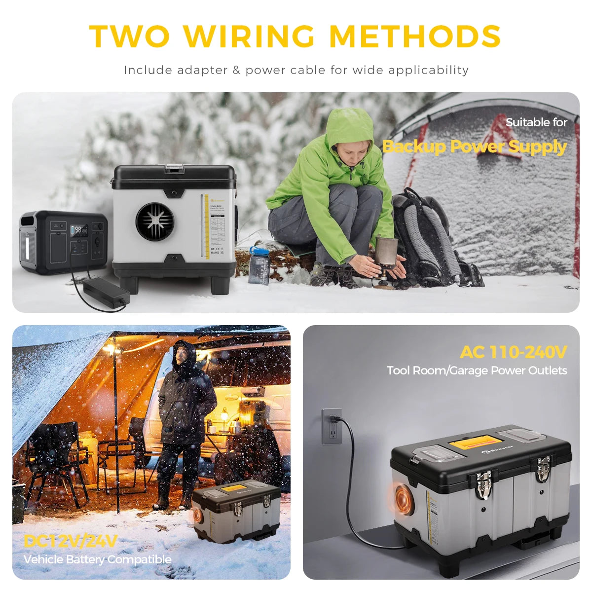 TB10 8KW 12V/24V/230V Diesel Air Heater LCD & Bluetooth APP w/ Auto Start-Stop Adaptive Plateau Parking Heater For Car RV Camper