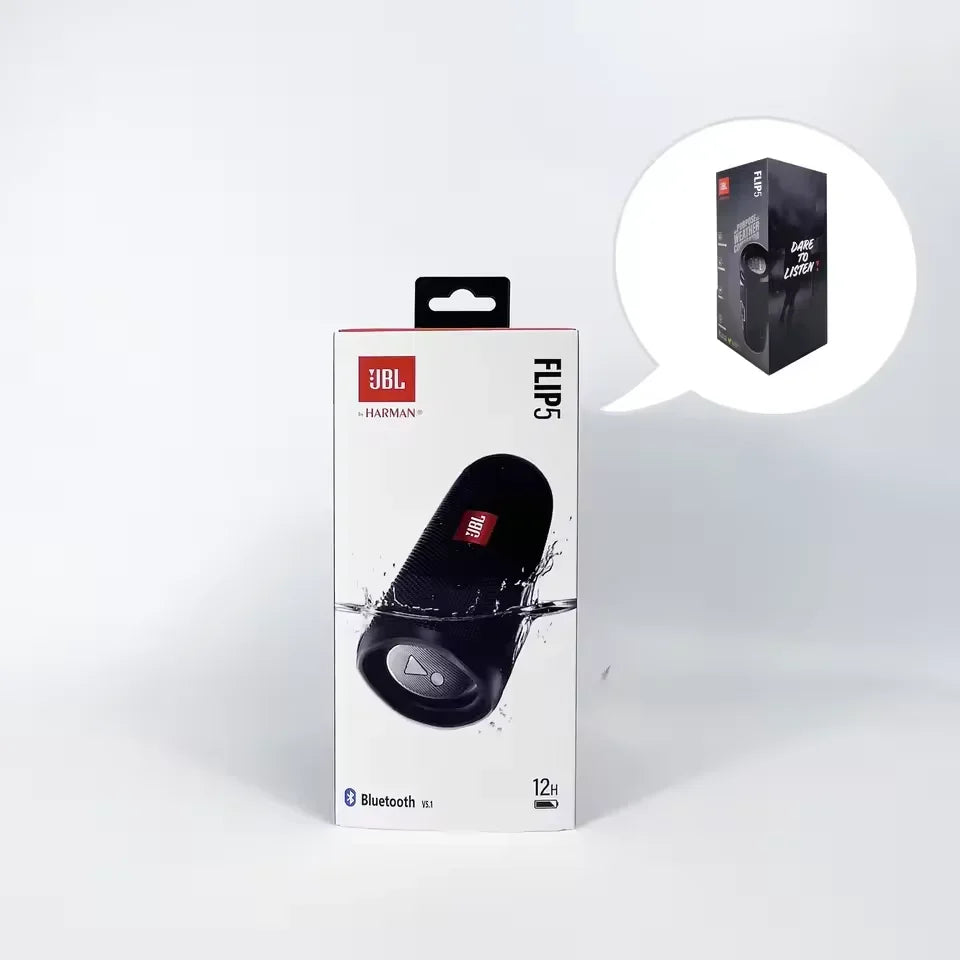 Original JBL Flip5 Bluetooth speaker Mini portable waterproof wireless speaker  bass stereo music  outdoor travel party speaker