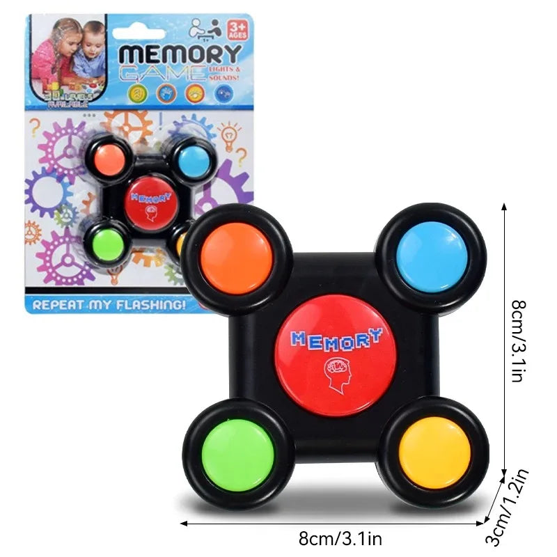 Children's Memory Game Machine LED Light Sound Effect Multi-Person Interactive Toys Training Hand-Eye Coordination Game Machine