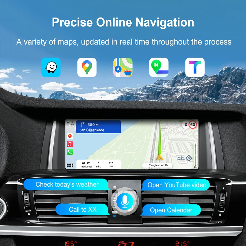Wireless CarPlay Android For BMW NBT CIC System BMW NBT CIC System 1 2 3 4 5 6 7 Series X1 X3 X4 X5 X6 MINI E60 E84 E70 F26 F25