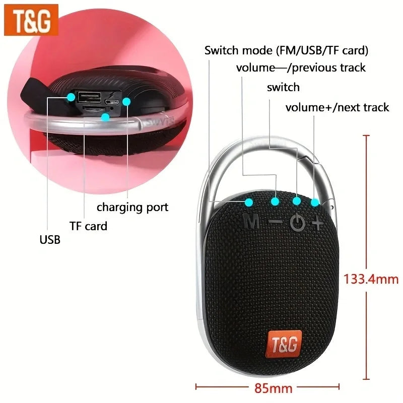 TG321 Wireless Bluetooth speaker Portable mini speakers, outdoor and travel speakers with Micro SD/TF card support