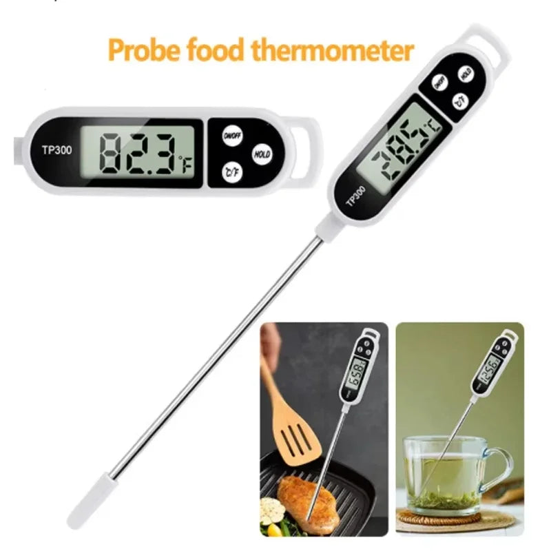 1-10P Digital Kitchen Food Thermometer TP300 Water Oil Thermometer for Meat Cooking Food Probe BBQ Electronic Oven Kitchen Tools