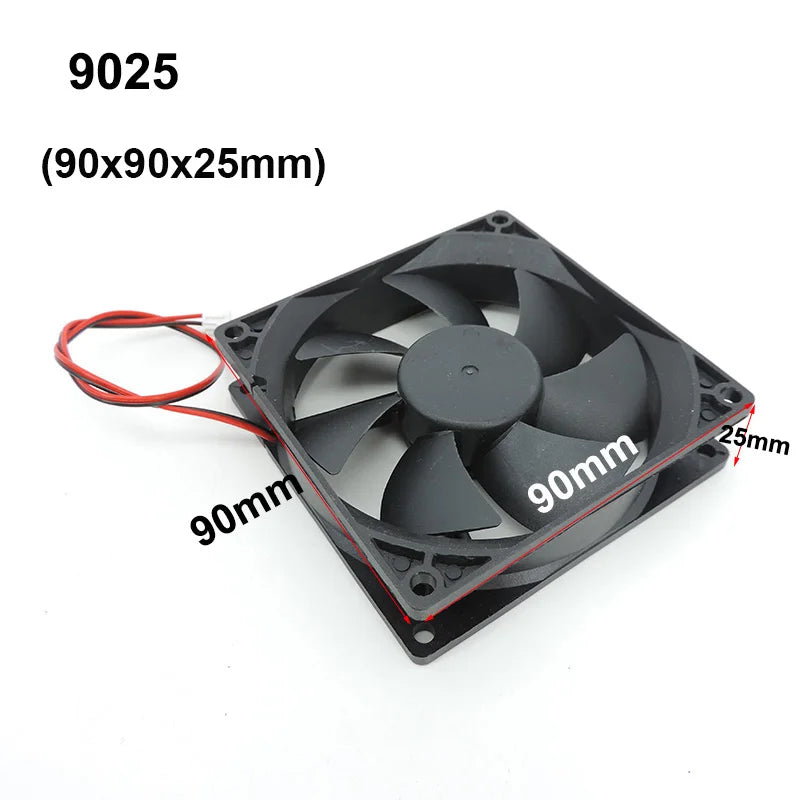 4010 12025 8010 30mm dc 5V 12V 24V Cooling Fan Brushless Motor Case Quiet 40MM 50MM 60MM 70MM 80MM 90MM 120MM for 3D print 2PIN