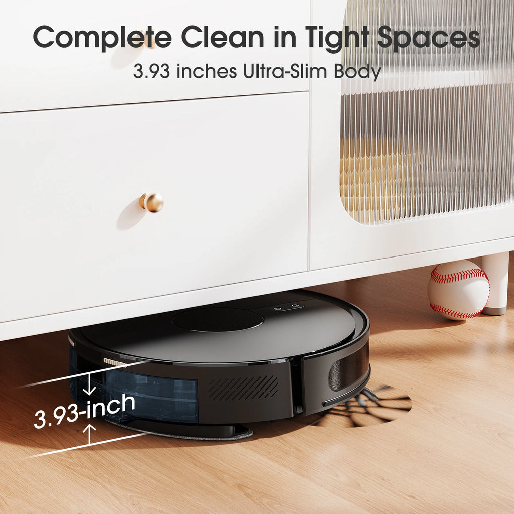 Lubluelu B40 Robot Vacuum and Mop Cleaner, 6000Pa Strong Suction, 180 Mins Long Runtime, APP Control Smart Mapping, 34 No-Go Zon