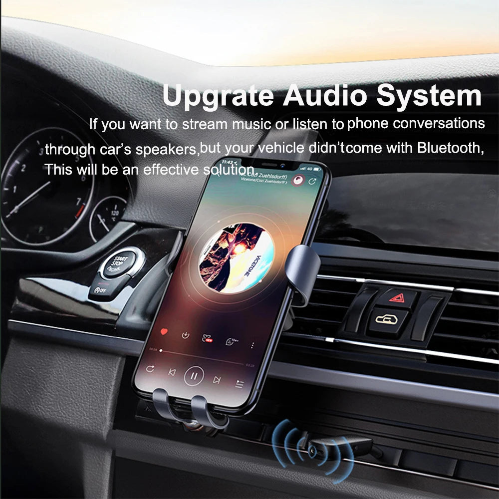 3.5mm Aux Bluetooth 5.3 Receiver Transmitter 2-in-1 Wireless Audio Adapter for TV Headset Car Radio Flight Mp3 Player Speaker
