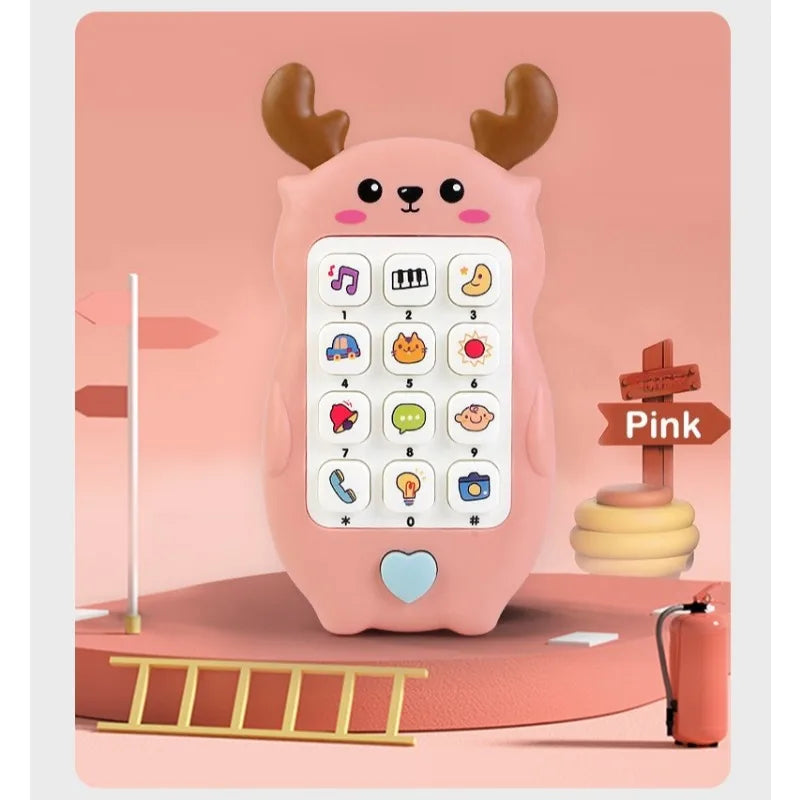 Children's Story Learning Sleep Aid Toys, Mobile Phones, Soft Plastic Music And Light Content Is Rich And Colorful Holiday Gifts