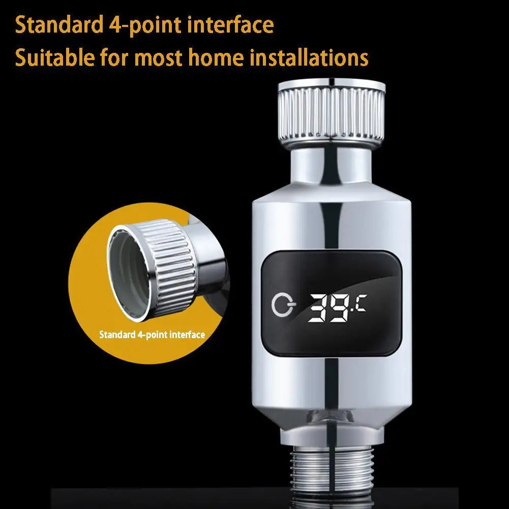 LED Digital Shower Pyrometer  Smart Sensor Swimming Pool Thermometer Hot Tub Spa Water Temperature Data Logger