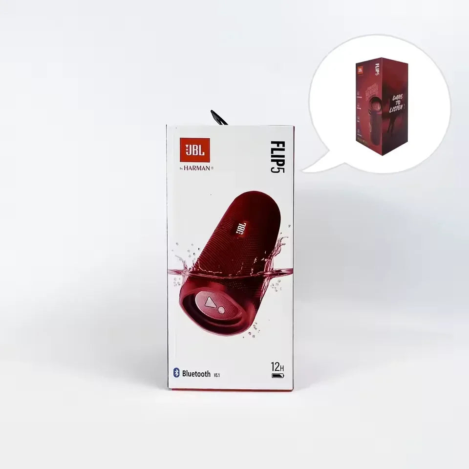 Original JBL Flip5 Bluetooth speaker Mini portable waterproof wireless speaker  bass stereo music  outdoor travel party speaker