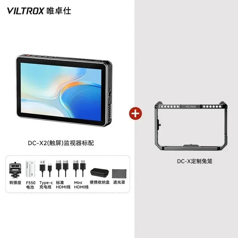 Viltrox DC-X2/DC-X3 Portable Monitor 6 Inch 2000 Nits 4K Touch Screen Profissional Photographic HD FHD Camera Monitor for Vedio