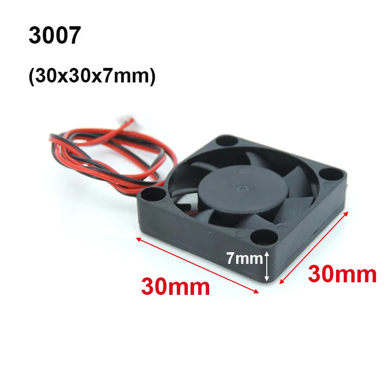 4010 12025 8010 30mm dc 5V 12V 24V Cooling Fan Brushless Motor Case Quiet 40MM 50MM 60MM 70MM 80MM 90MM 120MM for 3D print 2PIN