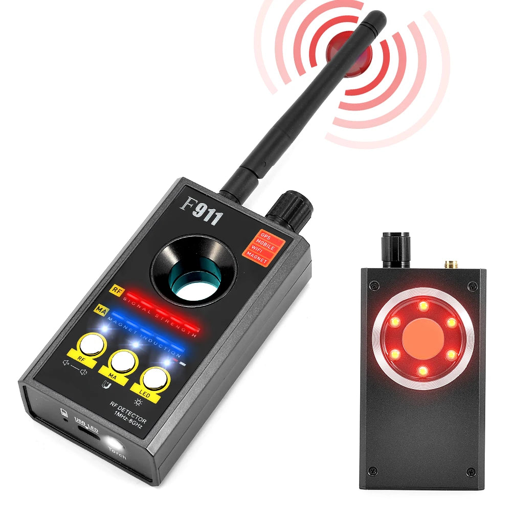 F911 Hidden Camera Detectors , Anti Spy Camera Finder, GPS Tracker Detectors, Bug&Hidden Devices Detector ,RF detectors