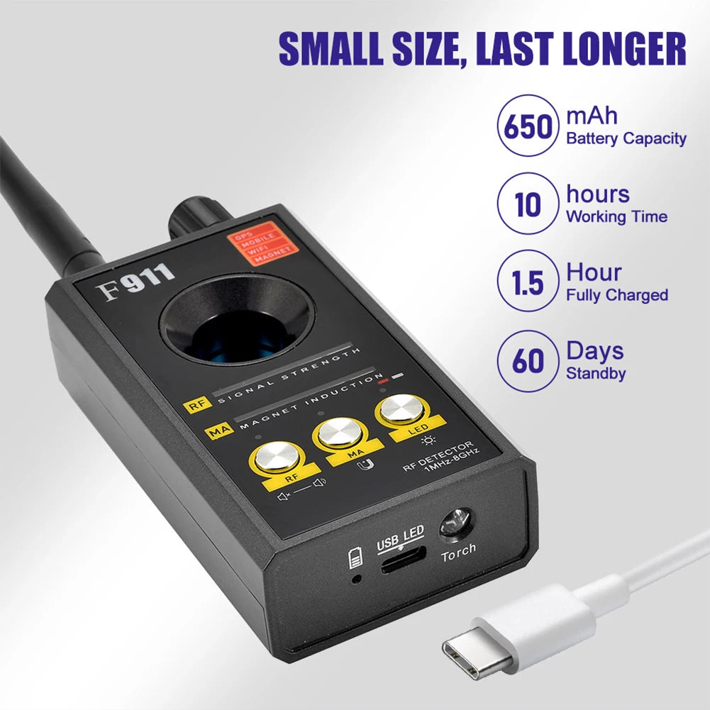 F911 Hidden Camera Detectors , Anti Spy Camera Finder, GPS Tracker Detectors, Bug&Hidden Devices Detector ,RF detectors