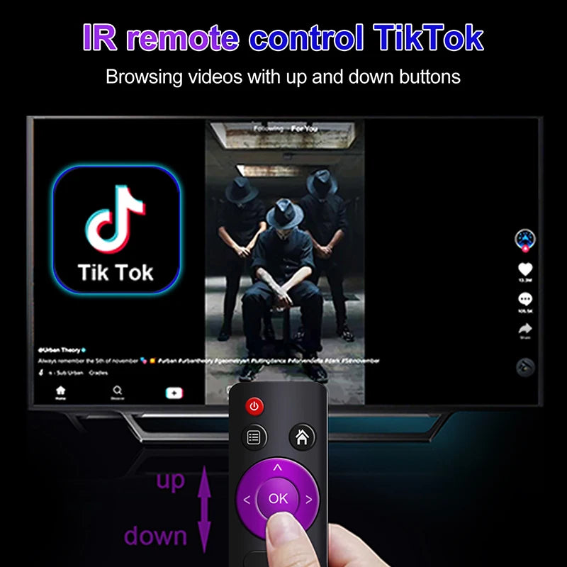 H96 Max V56 Android12 Smart TV Box RK3566 Quad-Core 4K 2.4G/5G WiFi BT4.0 1000M LAN 8GB 64GB Set Top Box