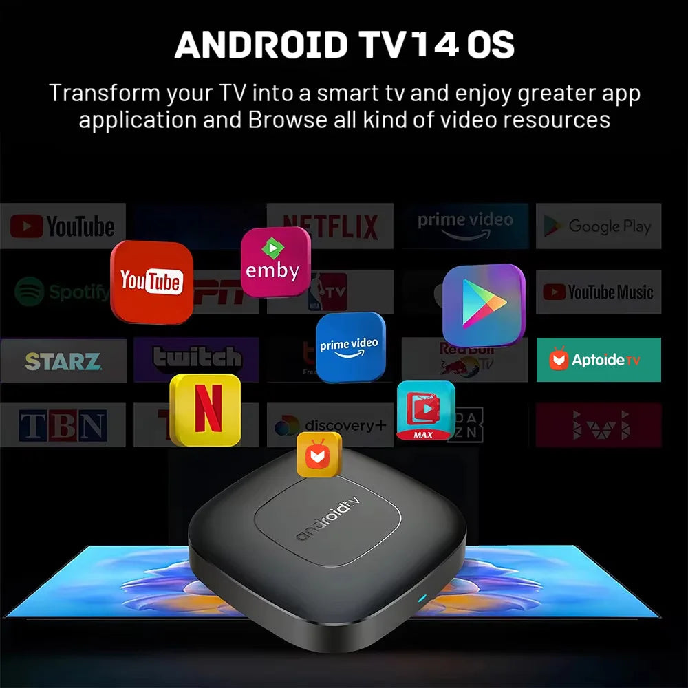 Global Version Mortal T1 Smart Streaming Media Player TV Box AllwinnerH313 Android13 2.4G&5G Wifi 4K  Bluetooth Google Assistant