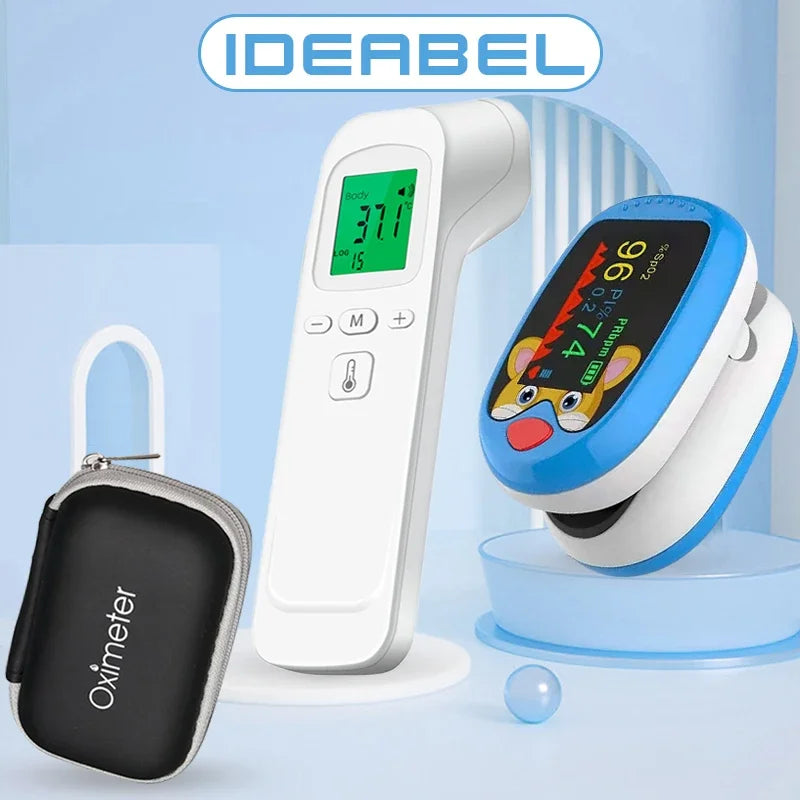 Medical Household Digital Infant Adult Non-contact Laser Body Temperature Ear Thermometer Oximeter Infrared Fever Thermometer