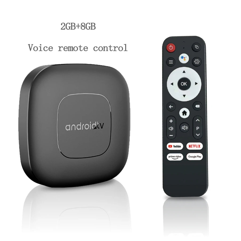 Global Version Mortal T1 Smart Streaming Media Player TV Box AllwinnerH313 Android13 2.4G&5G Wifi 4K  Bluetooth Google Assistant