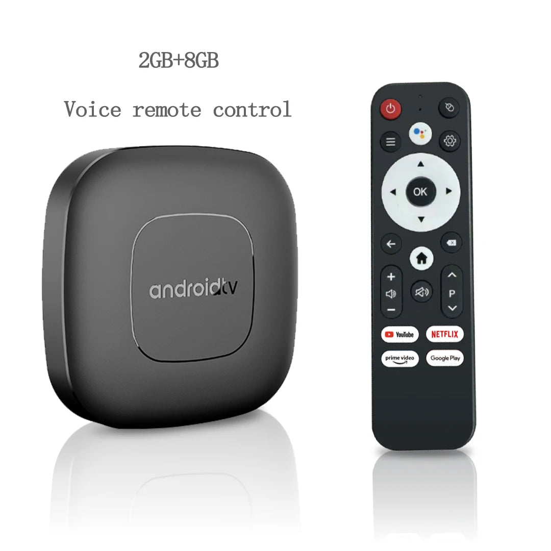 Global Version Mortal T1 Smart Streaming Media Player TV Box AllwinnerH313 Android13 2.4G&5G Wifi 4K  Bluetooth Google Assistant