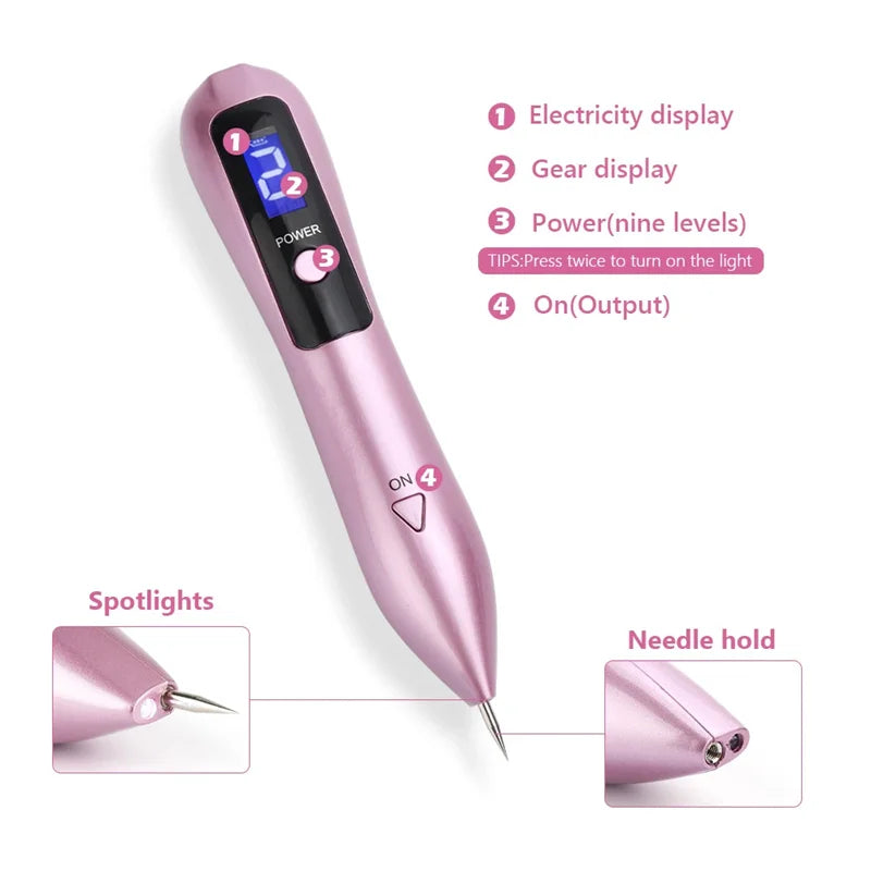 UBilli 9-Speed Face Skin Dark Spot Remover Mole Removal Laser Plasma Pen Machine Facial Freckle Wart Removal Beauty Skin Care