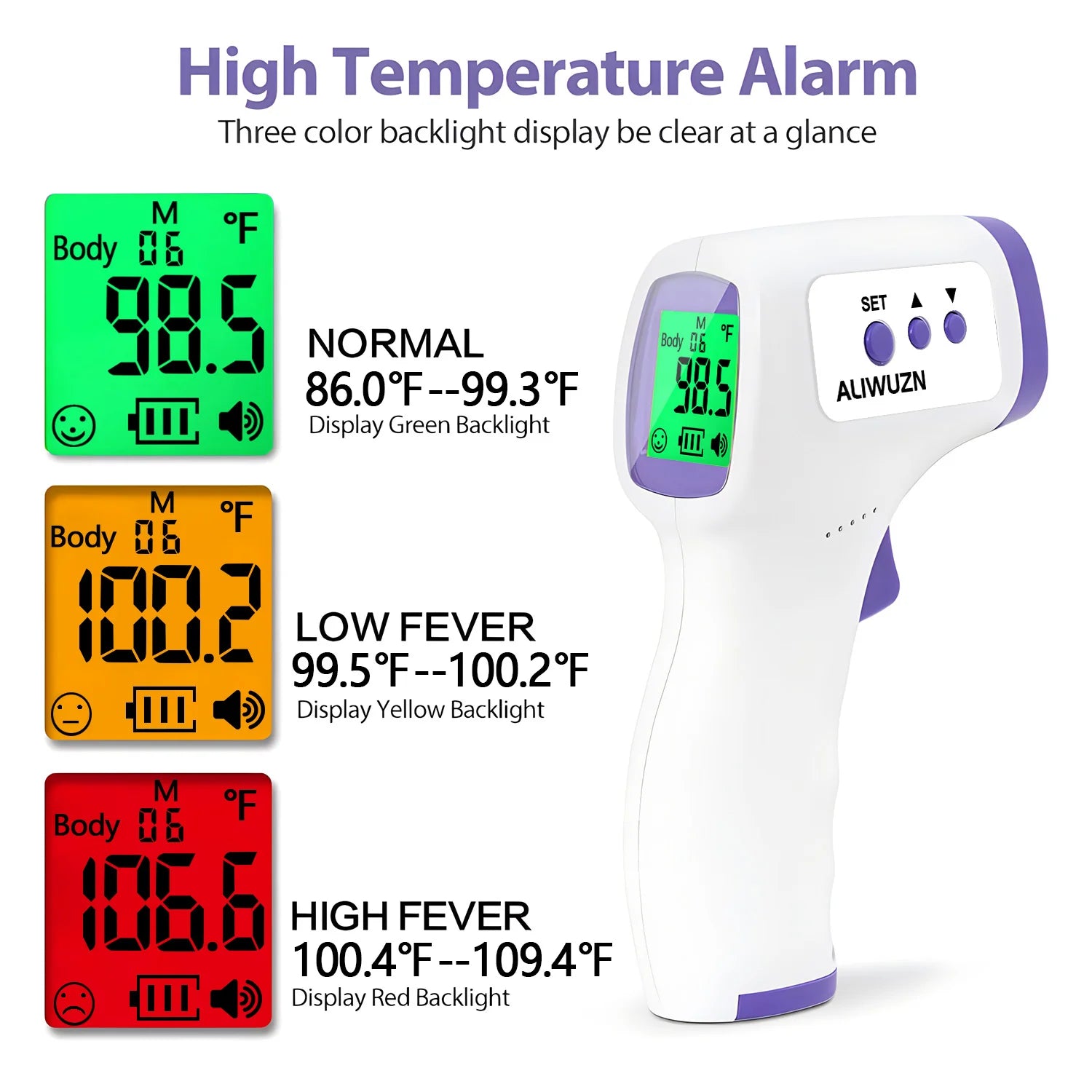 Forehead Infrared Digital Thermometer Fever Temperature Tool Non Contact Forehead Medical Baby Thermometer Fever Temperature Too