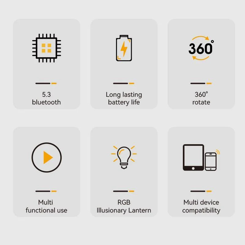 New Cell Phone Holder Stand With LDE Light Bluetooth Speaker Adjustable Tablet Bracket Support Portable Wireless Loudspeaker