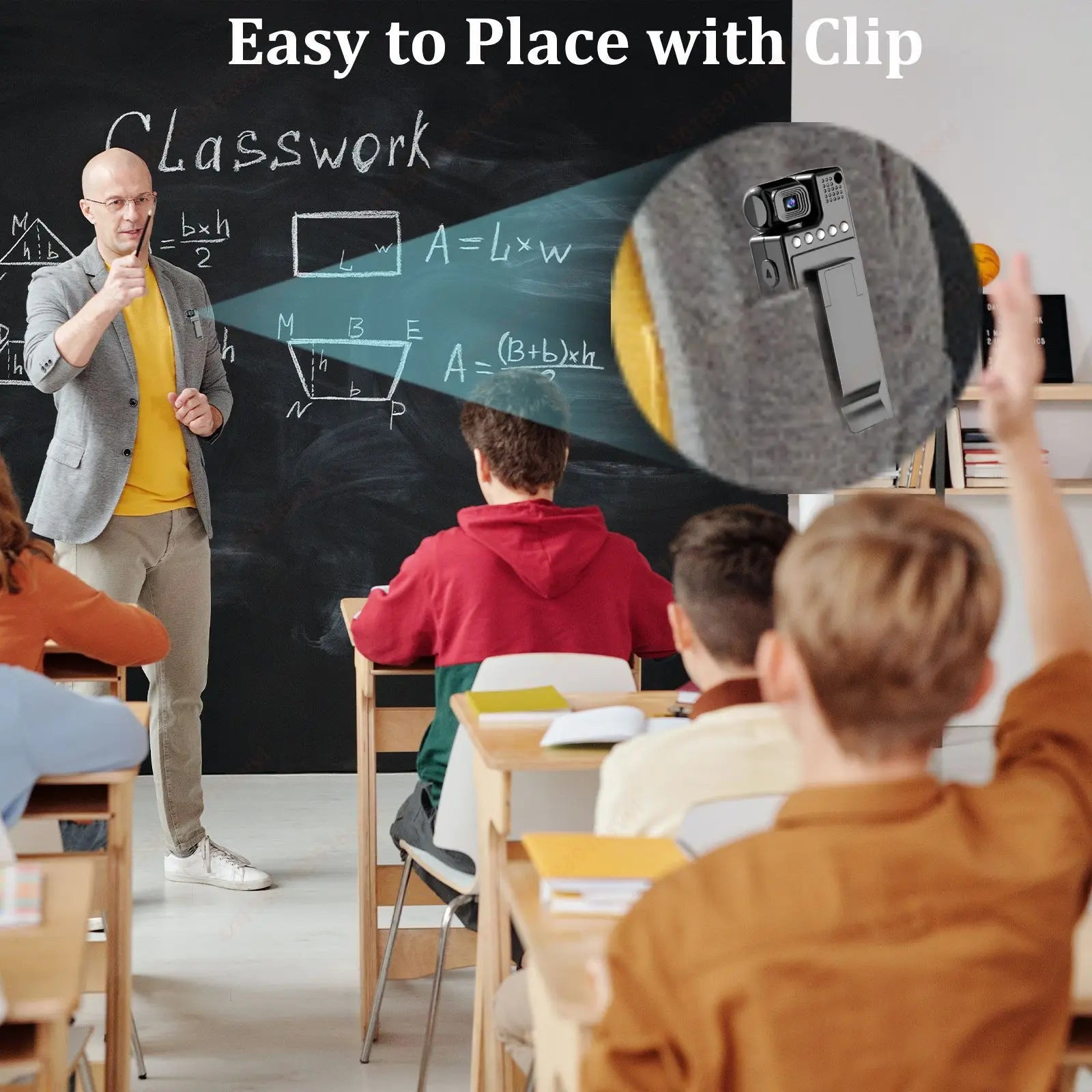 1080P HD Mini Action Camera WiFi 180° Rotatable Back Clip 1.3" Screen Portable Body Cam Video Recorder Travel Bicycle Driving