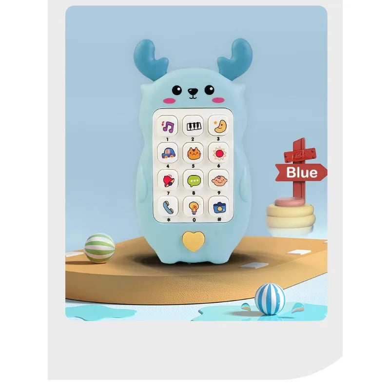 Children's Story Learning Sleep Aid Toys, Mobile Phones, Soft Plastic Music And Light Content Is Rich And Colorful Holiday Gifts