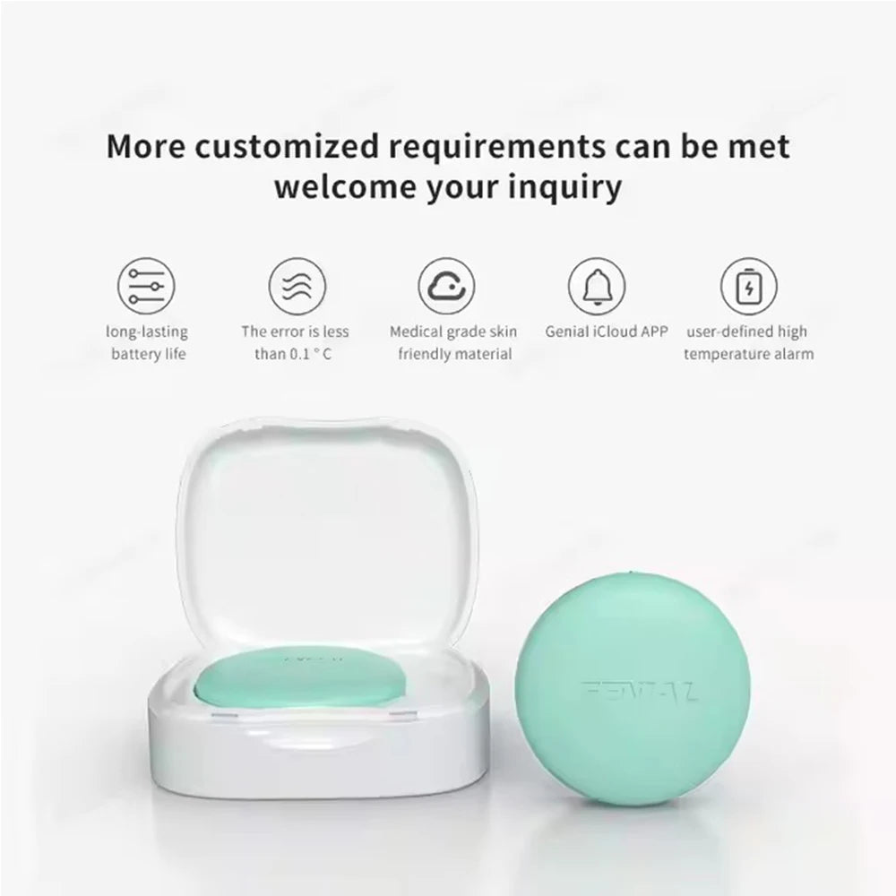 Clinical wireless Digital thermometer, APP real-time tracking, high temperature reminder, Underarm Use