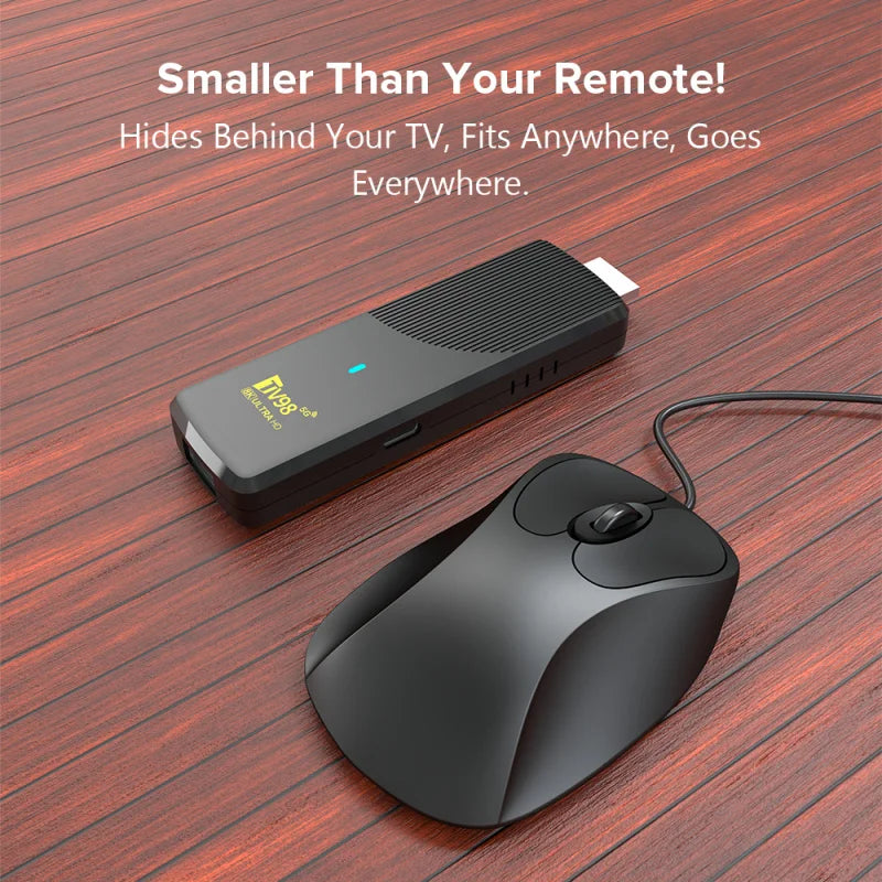 TV98 ATV X9 Smart TV Stick Android14 Allwinner H313 OTA 8GB 128GB Support 8K 4K Media Player 4G 5G Wifi6 HDR10 Voice Remote iptv