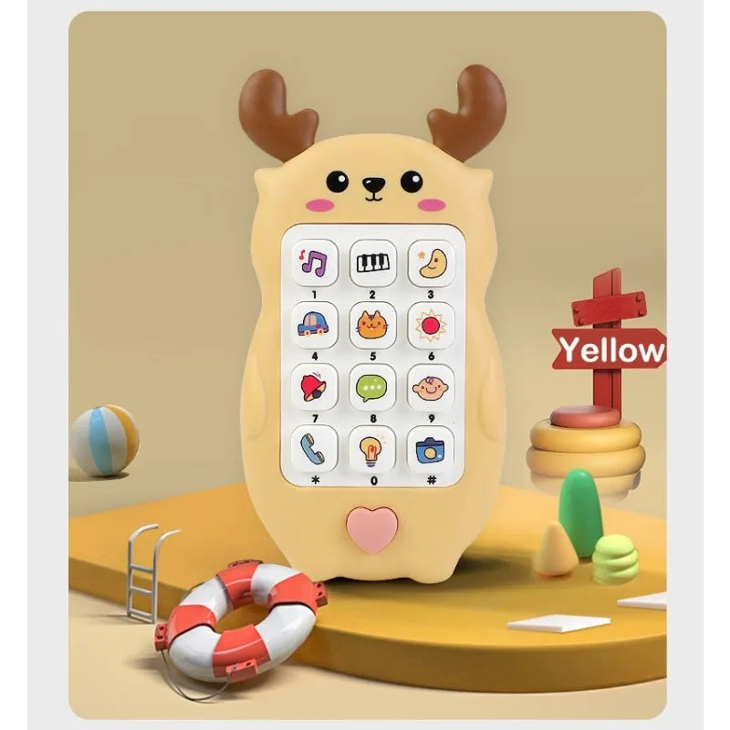 Children's Story Learning Sleep Aid Toys, Mobile Phones, Soft Plastic Music And Light Content Is Rich And Colorful Holiday Gifts