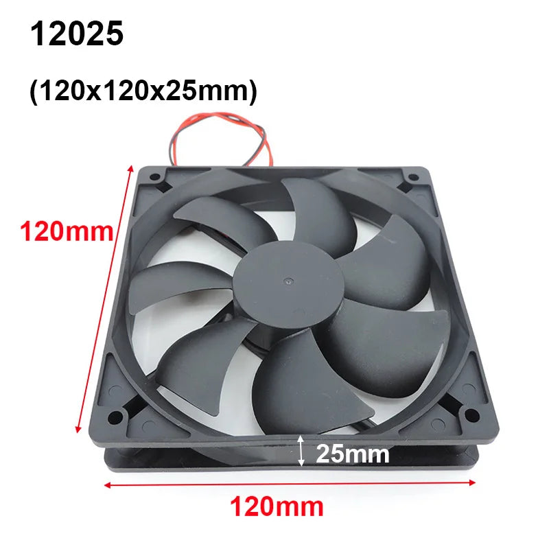 4010 12025 8010 30mm dc 5V 12V 24V Cooling Fan Brushless Motor Case Quiet 40MM 50MM 60MM 70MM 80MM 90MM 120MM for 3D print 2PIN