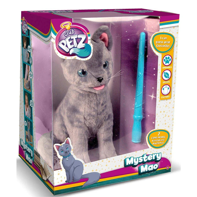 Club Petz Mystery Mao Electronic Interactive Plush Toy for Children Smart Cute Cat Talking Toy without box English Version Gift