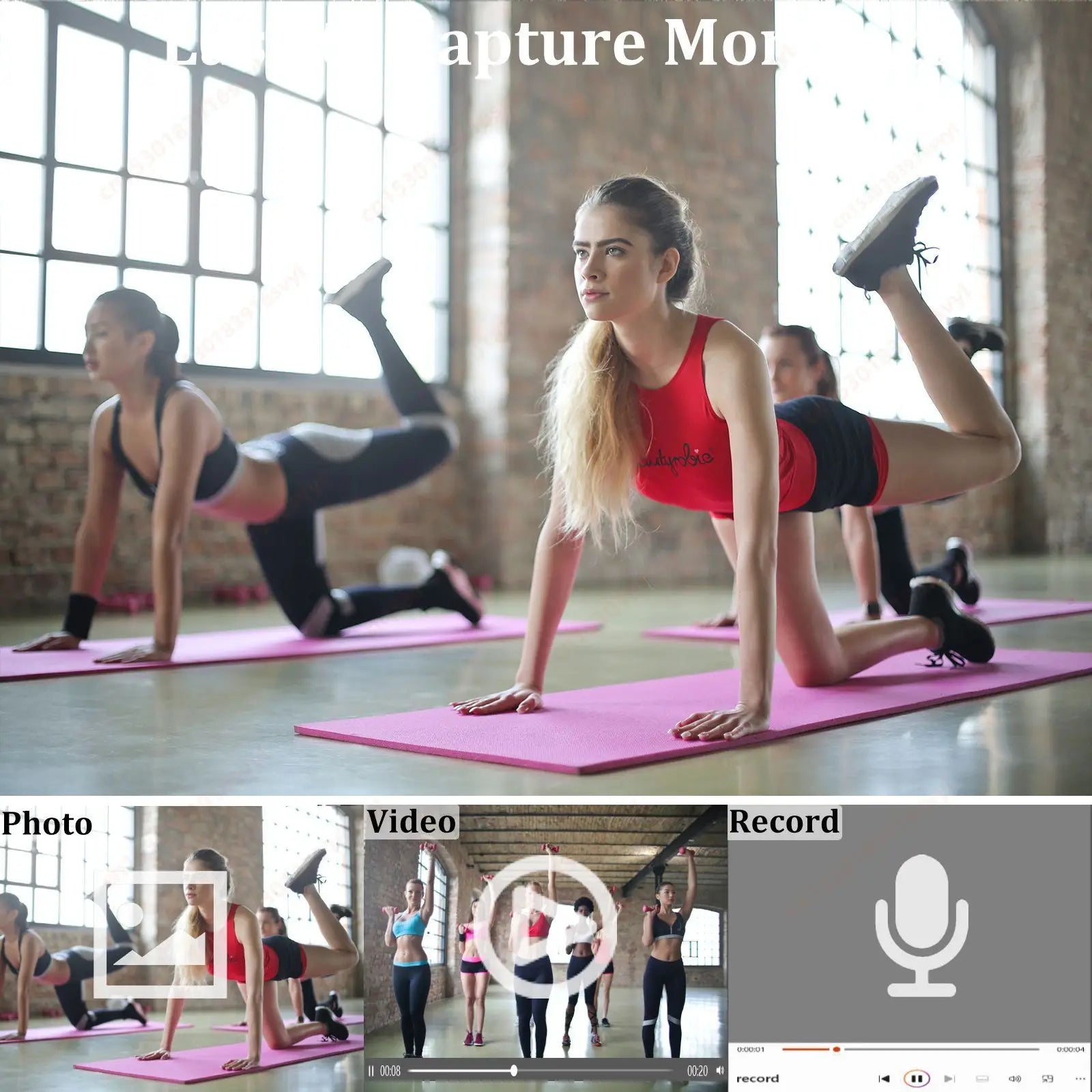 1080P HD Mini Action Camera WiFi 180° Rotatable Back Clip 1.3" Screen Portable Body Cam Video Recorder Travel Bicycle Driving