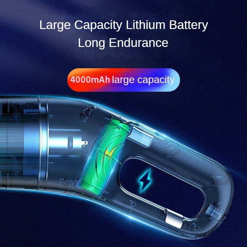 LEIBOO 10000PA Car Vacuum Cleaner Mini Portable Wireless Hand held Cleaner for Home Appliance Powerful Cleaning Machine