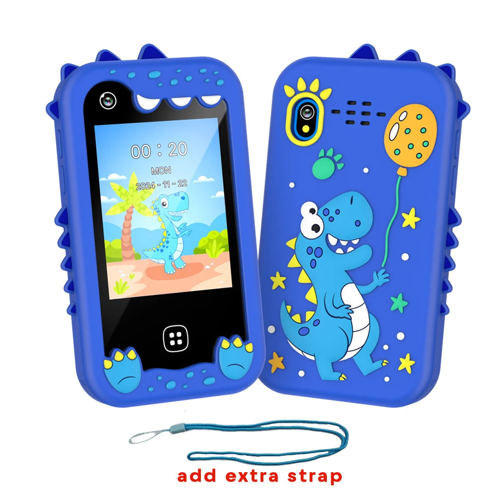 Kids Smart Phone for Girls Boys Kids Cell Phone Toys Dual Camera Music Player 17 Games Toddler Learning Phone For Birthday Gifts