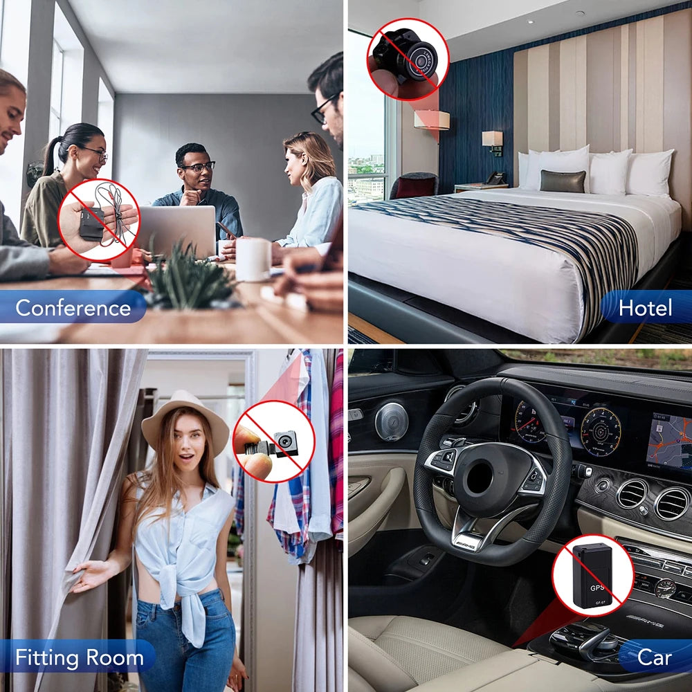 T01 Anti Camera Detector Upgraded Anti Spy Gadget GPS Tracker Finder Bug Detector Wireless RF Signal Infrared Scanner